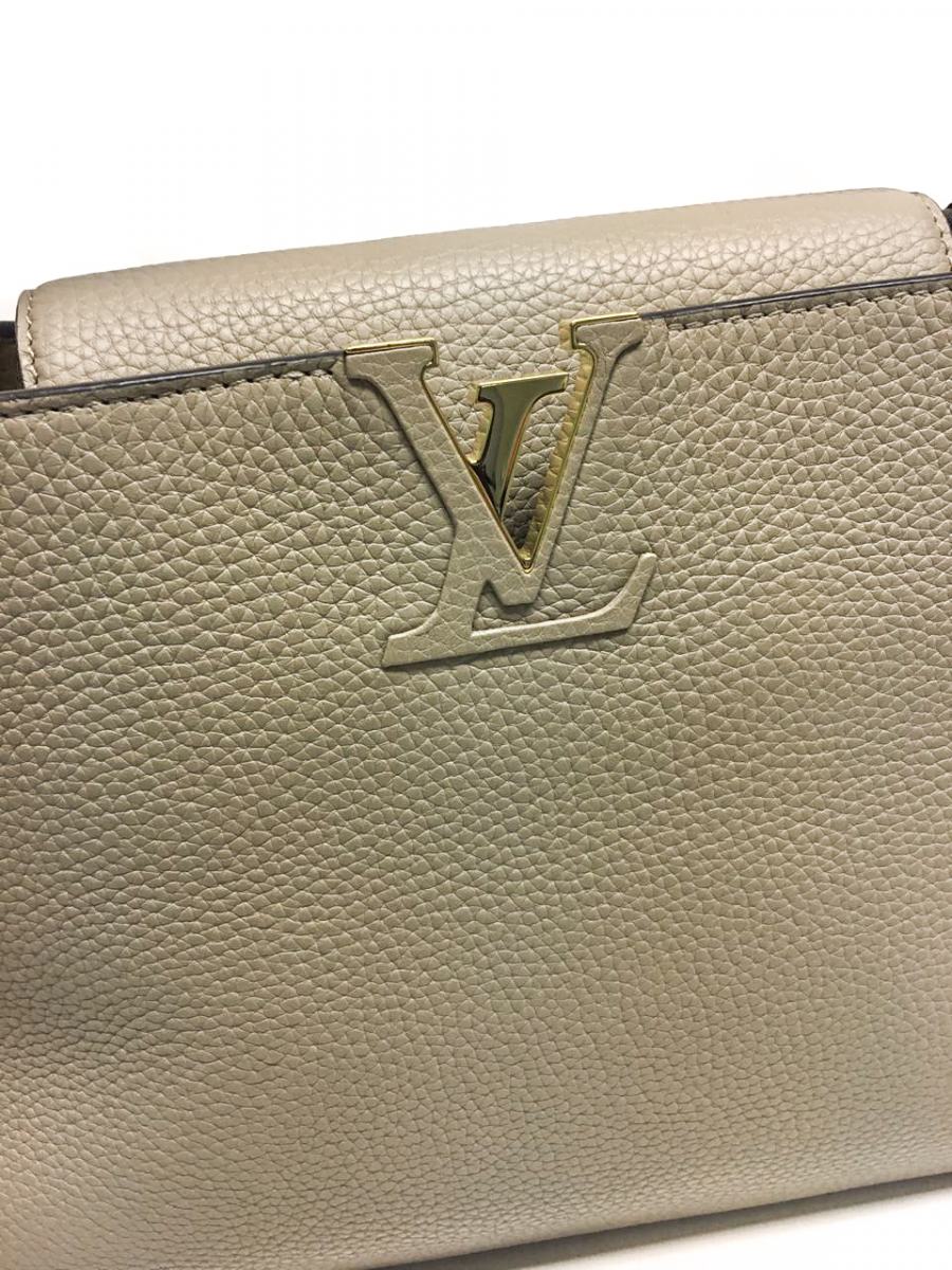 Bolsa Louis Vuitton Capucines Bege Grande