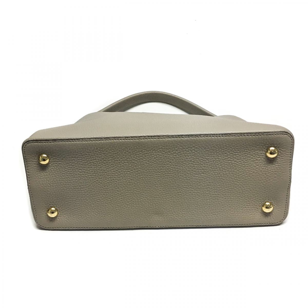 Bolsa Louis Vuitton Capucines Bege Grande