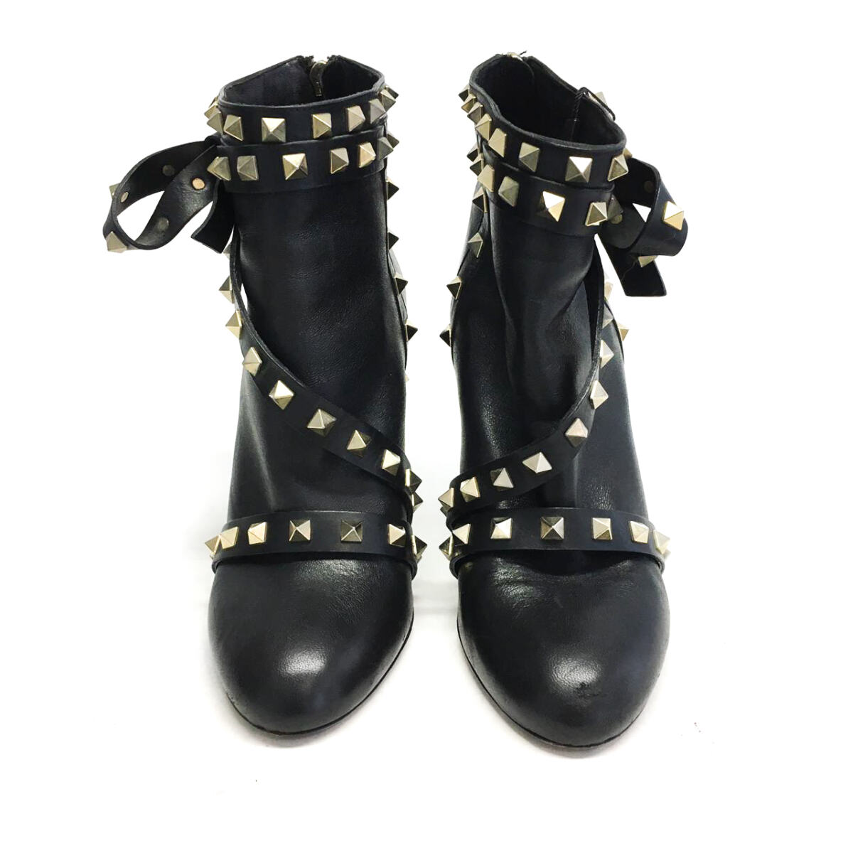 Bota Valentino Ankle Boot Preta Rockstud Tam. 37