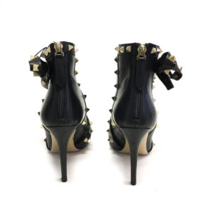 Bota Valentino Ankle Boot Preta Rockstud Tam. 37