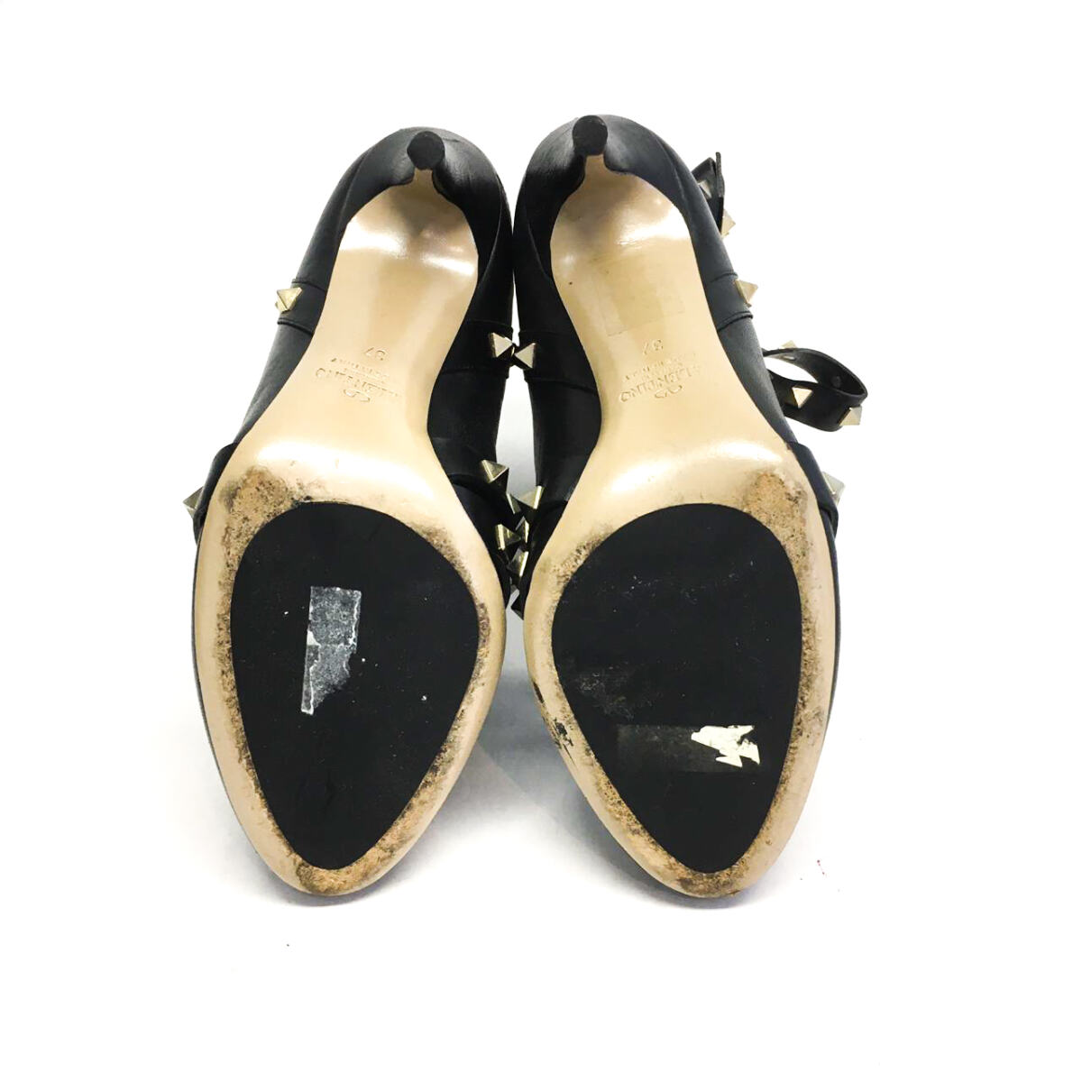 Bota Valentino Ankle Boot Preta Rockstud Tam. 37