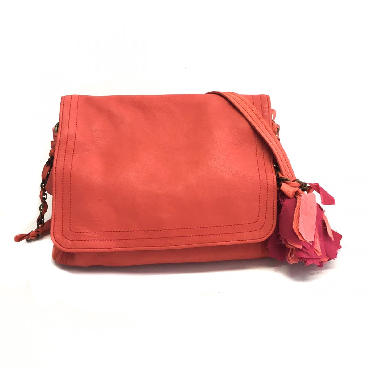 Bolsa Lanvin Coral Com pom pom