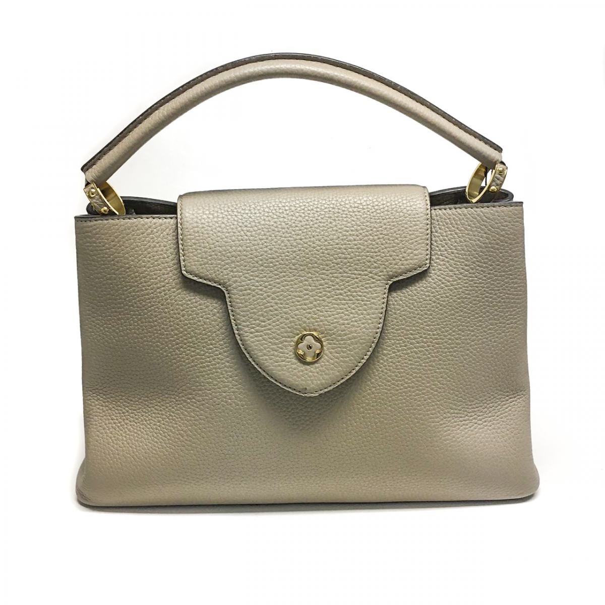 Bolsa Louis Vuitton Capucines Bege Grande