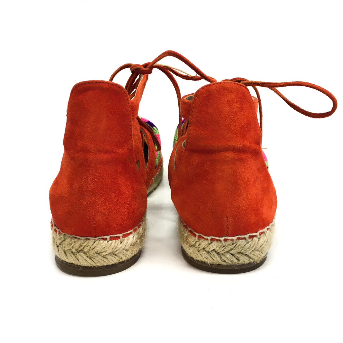 Espadrille Aquazzura Vermelha e Pink Tam. 38,5