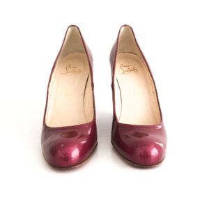 Sapato Louboutin Melisa Rosa Escuro Verniz Tam. 38