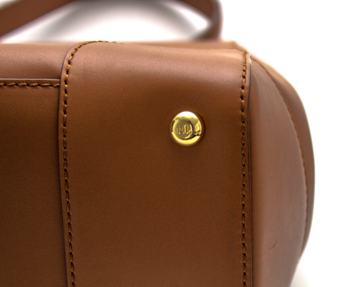 Bolsa Ralph Lauren Tiffin 33 Caramelo