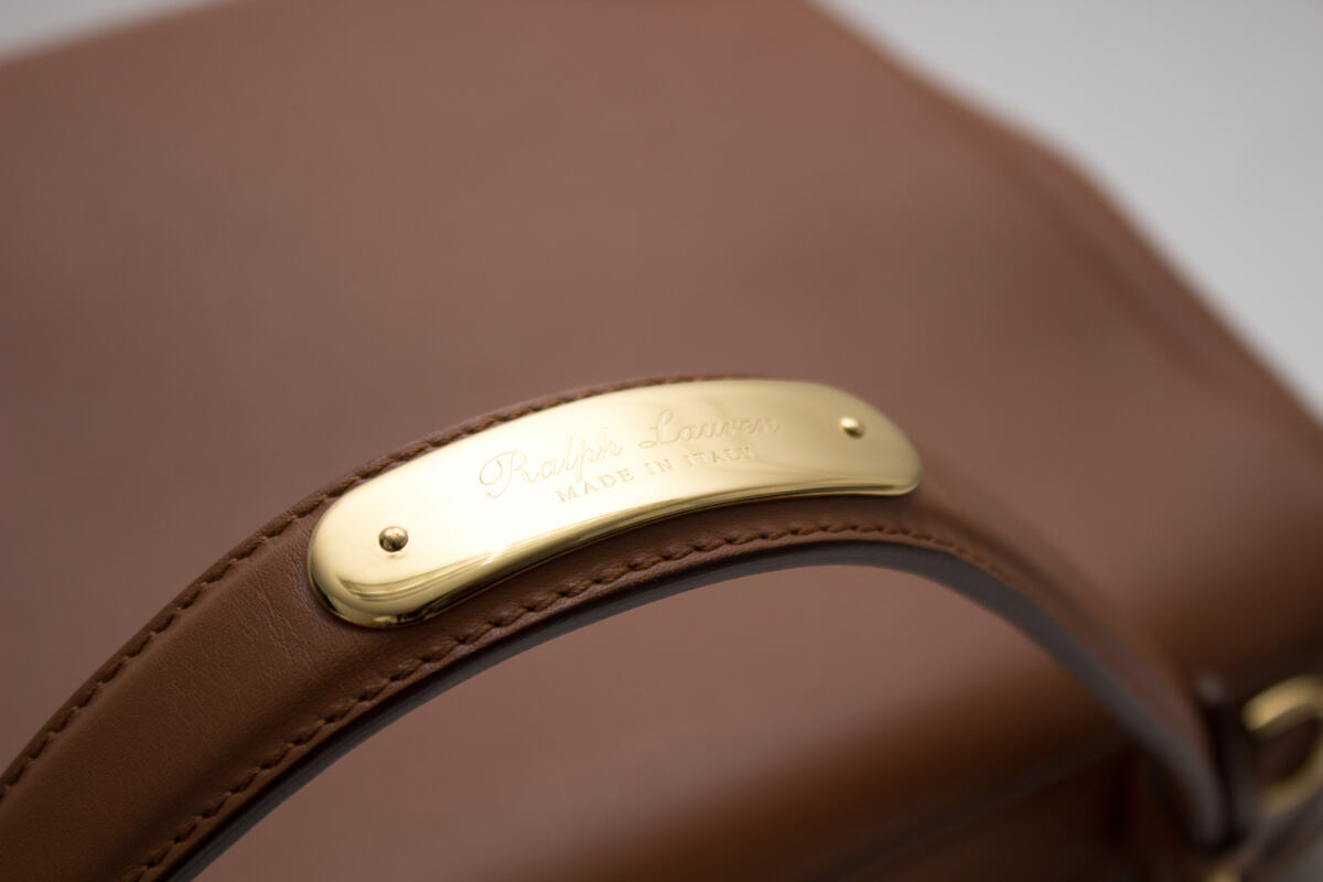 Bolsa Ralph Lauren Tiffin 33 Caramelo