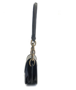 Bolsa Bottega Veneta The City Knot Preta Pequena