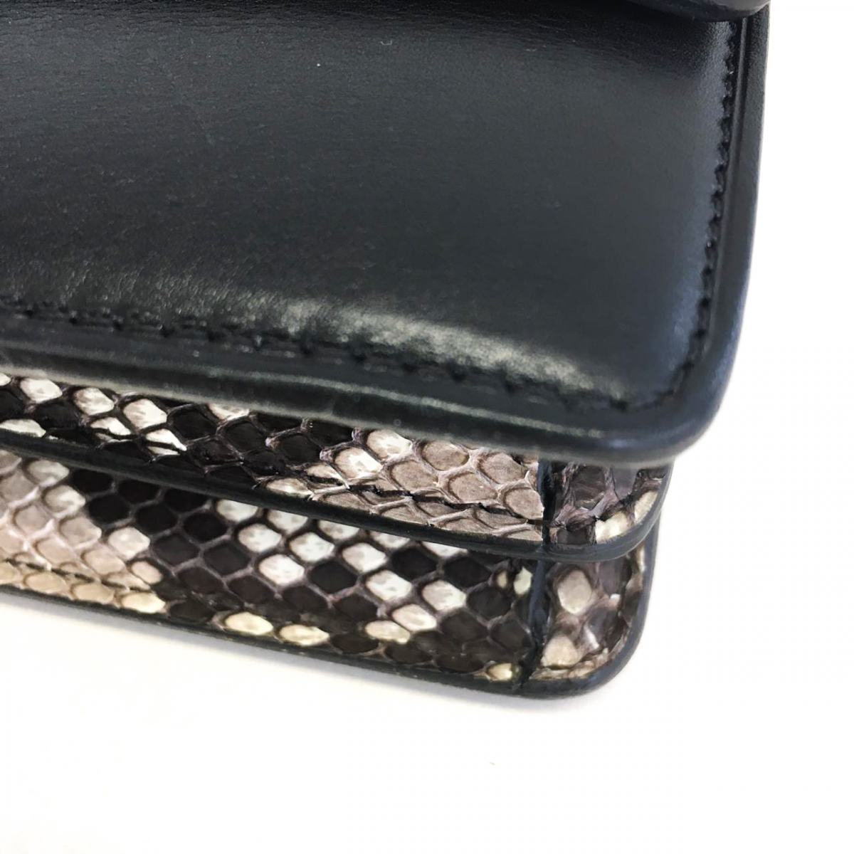 Bolsa Celine Box preta com pytthon