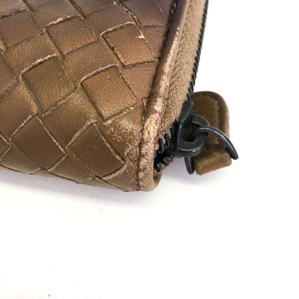 Carteira Bottega Veneta Intrecciato Marrom Médio