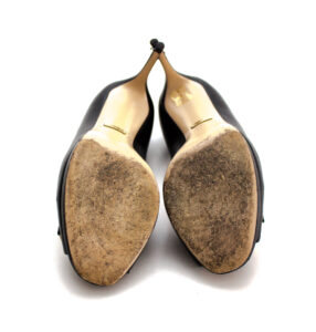 Sapato Gucci Couro Preto Tam. 38,5