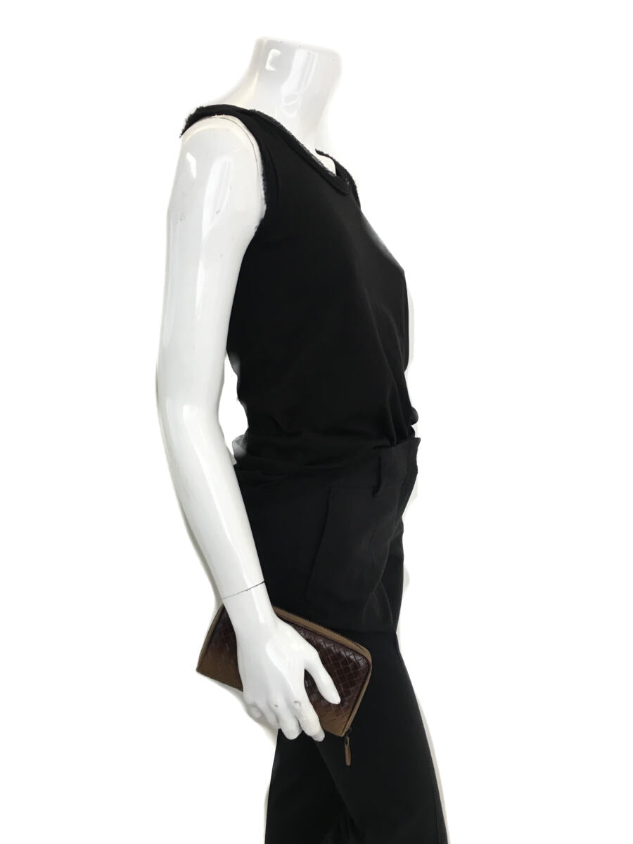 Carteira Bottega Veneta Intrecciato Marrom Médio