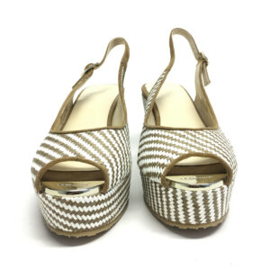 Sandália Jimmy Choo Branca e Caramelo Tam. 40