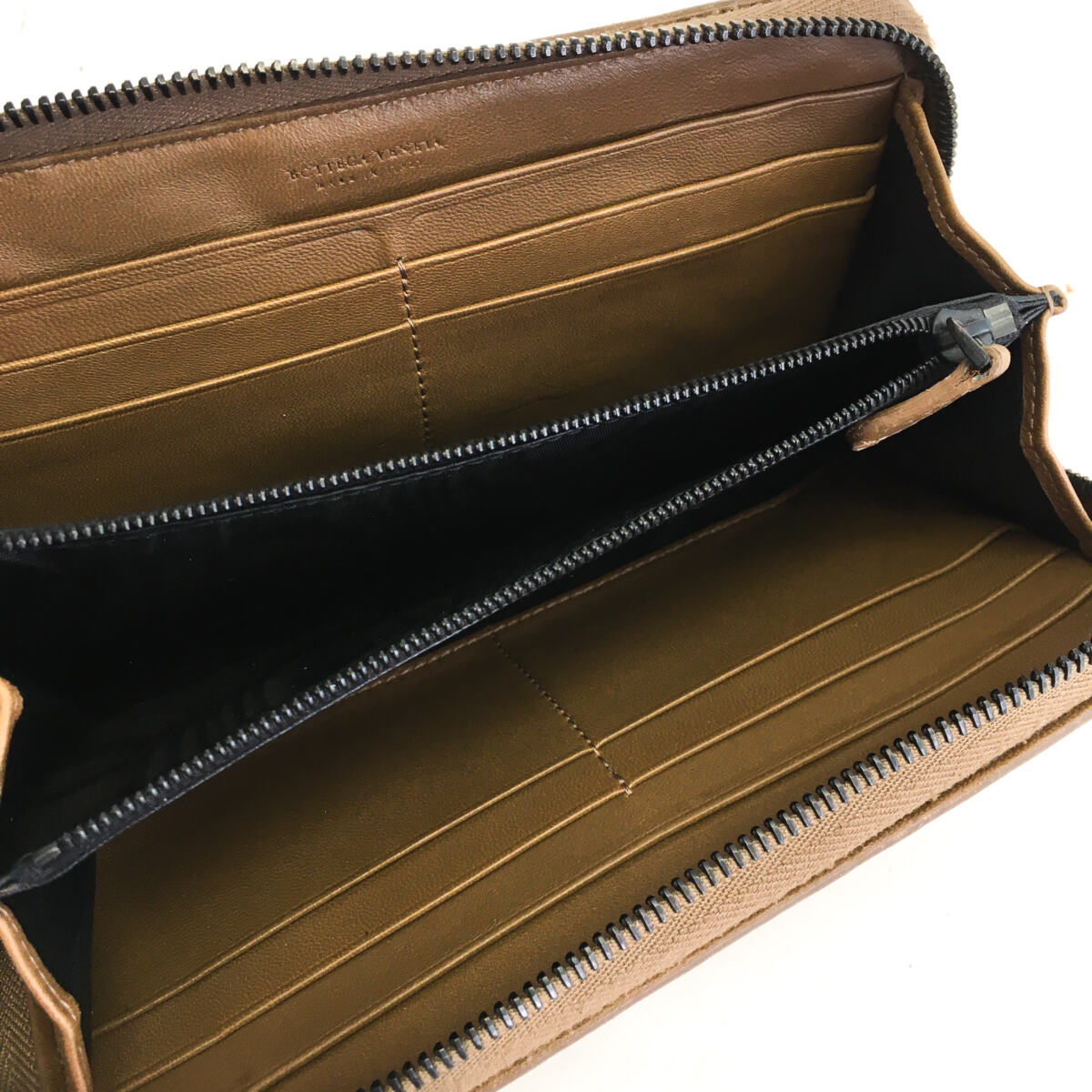 Carteira Bottega Veneta Intrecciato Marrom Médio