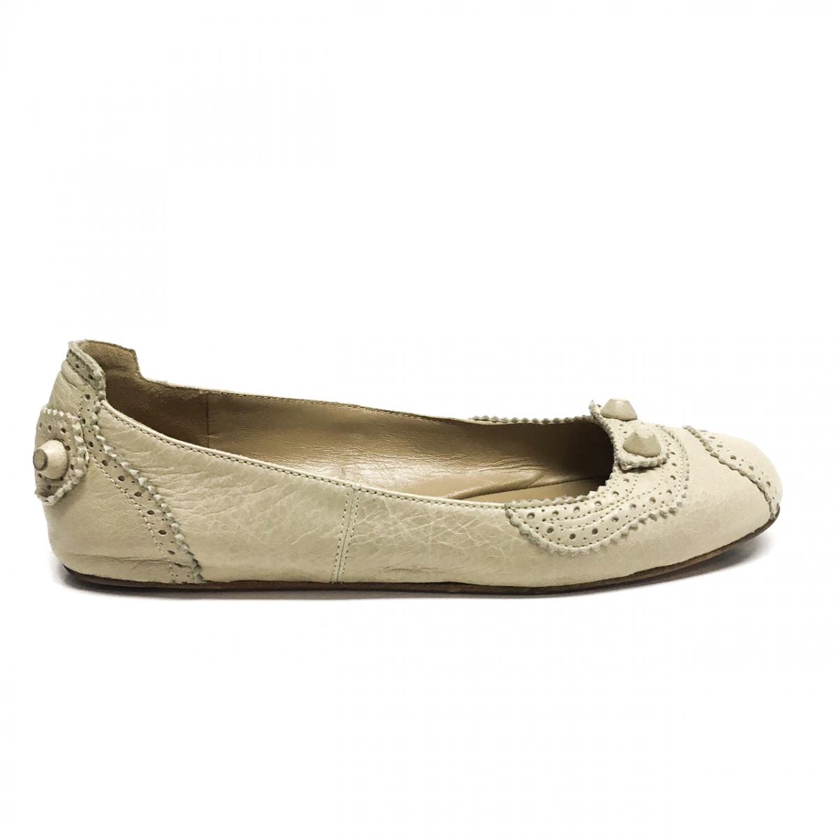 Sapatilha Balenciaga couro bege Tam. 37