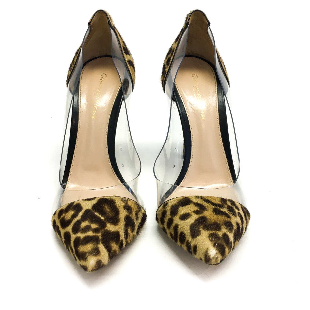 Sapato Gianvito Rossi Leopardo e Transparente Tam. 39
