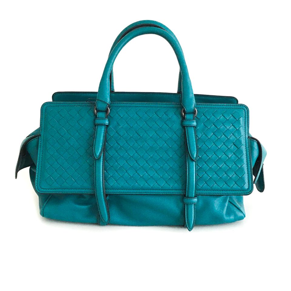 Bolsa Bottega Veneta Azul Turquesa