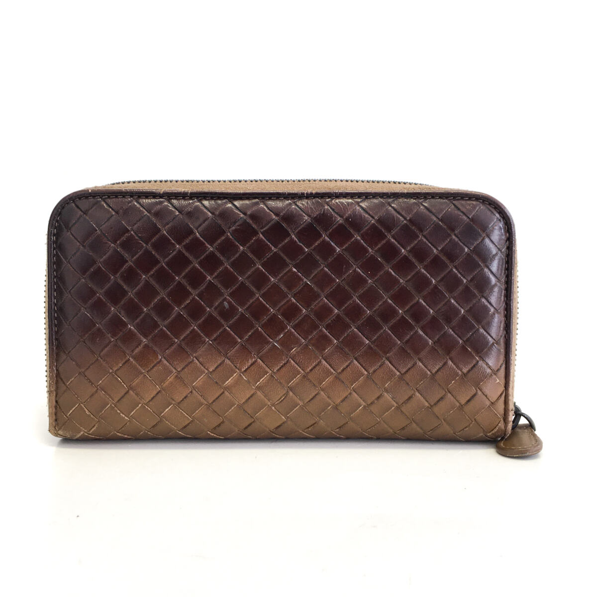 Carteira Bottega Veneta Intrecciato Marrom Médio