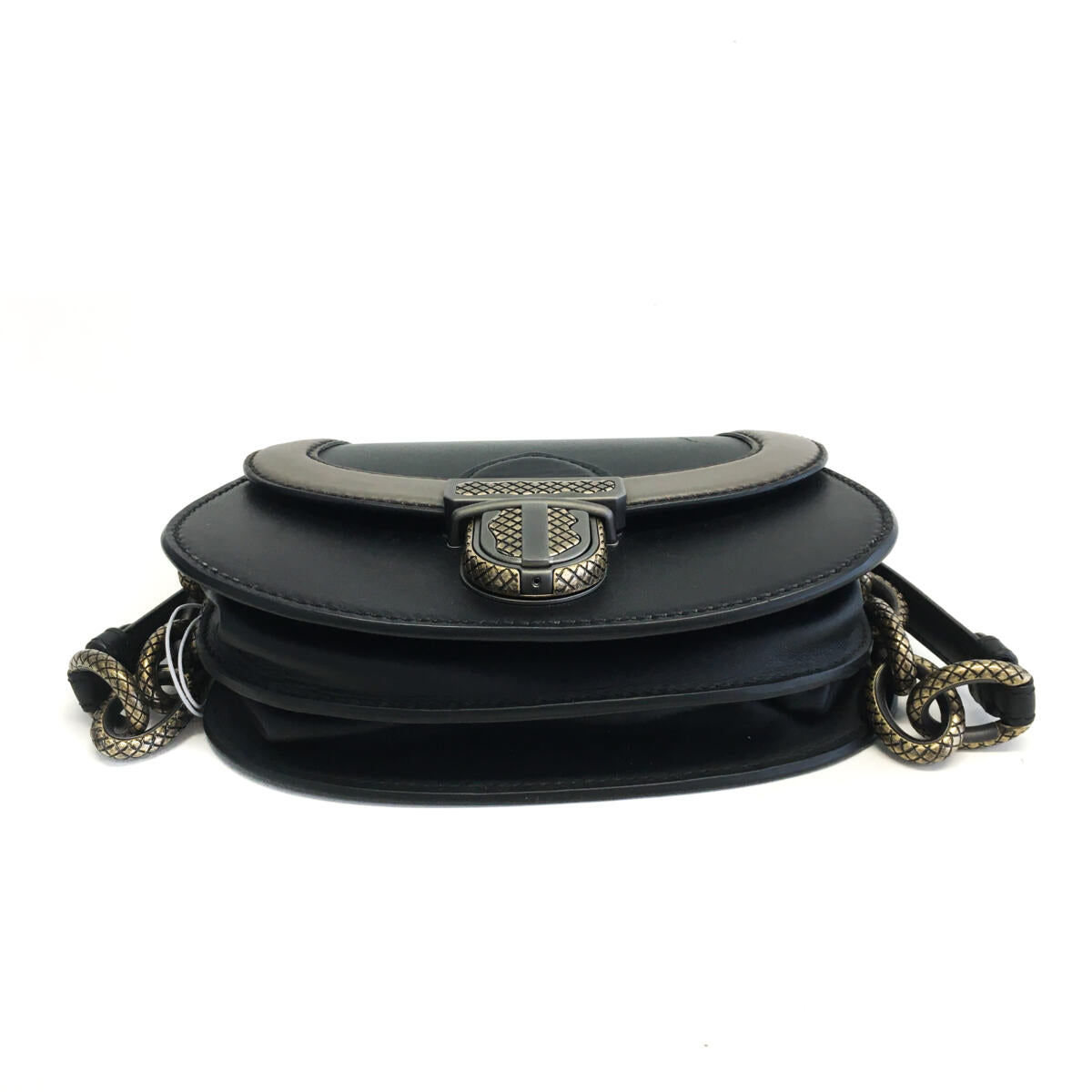 Bolsa Bottega Veneta The City Knot Preta Pequena