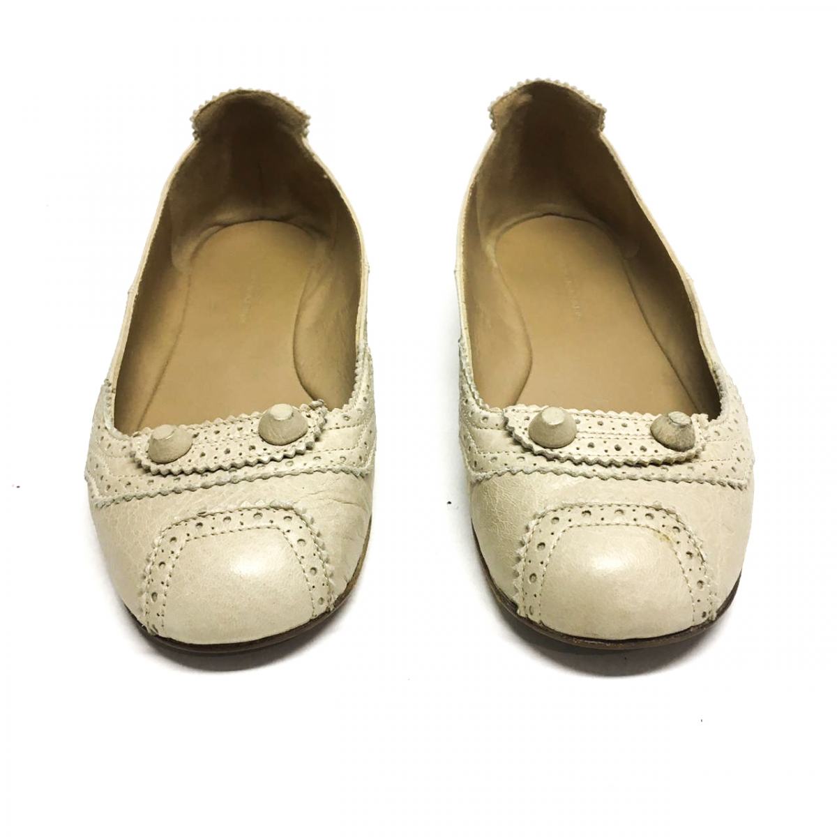 Sapatilha Balenciaga couro bege Tam. 37