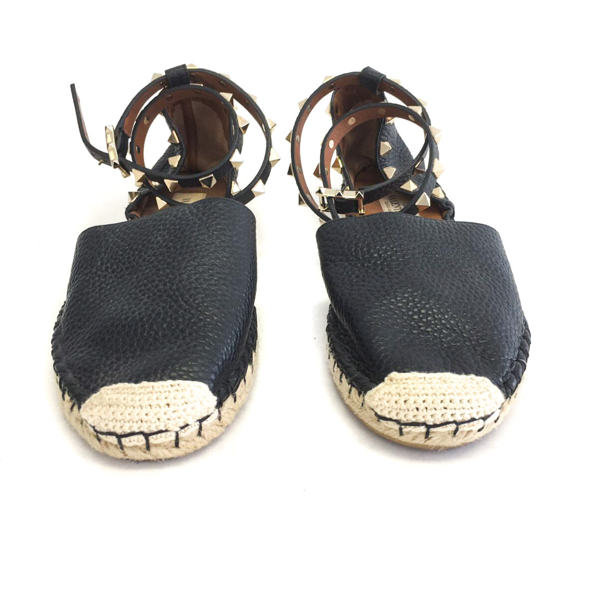 Espadrille Valentino Rockstud Preto Tam. 34,5 Br