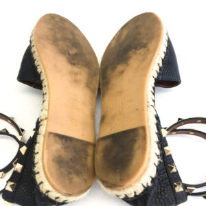 Espadrille Valentino Rockstud Preto Tam. 34,5 Br