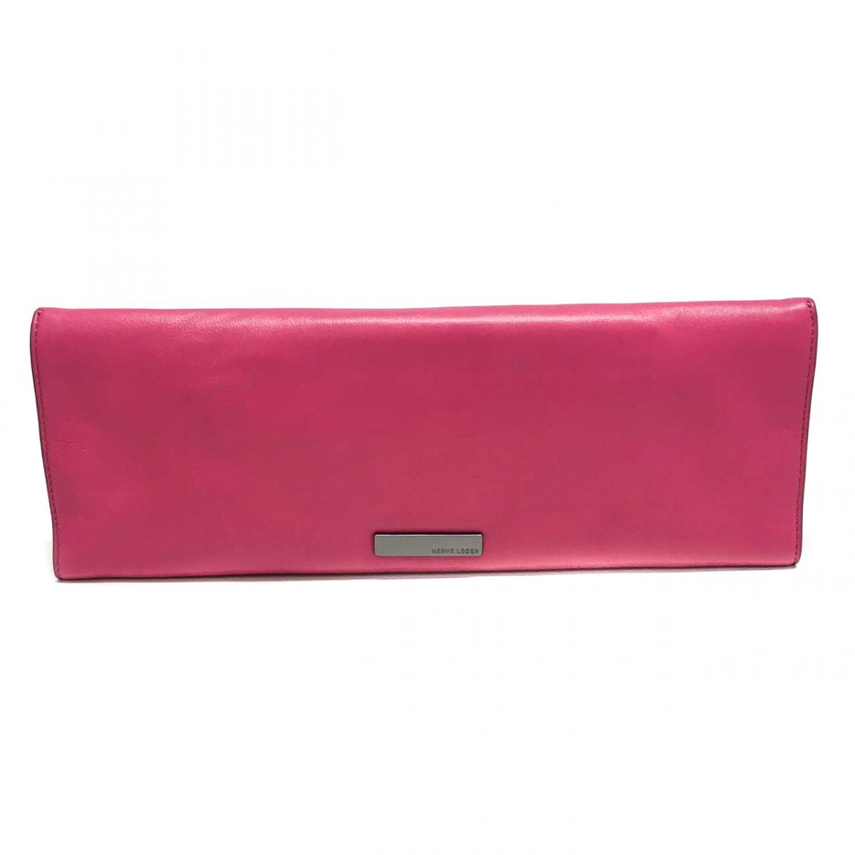 Clutch Herve Leger Rosa e cinza