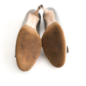 Sapato Ferragamo Prata Carla Bow Tam. 37 Br