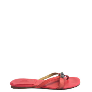 Rasteirinha Hermes Rivale Coral Tam. 36,5