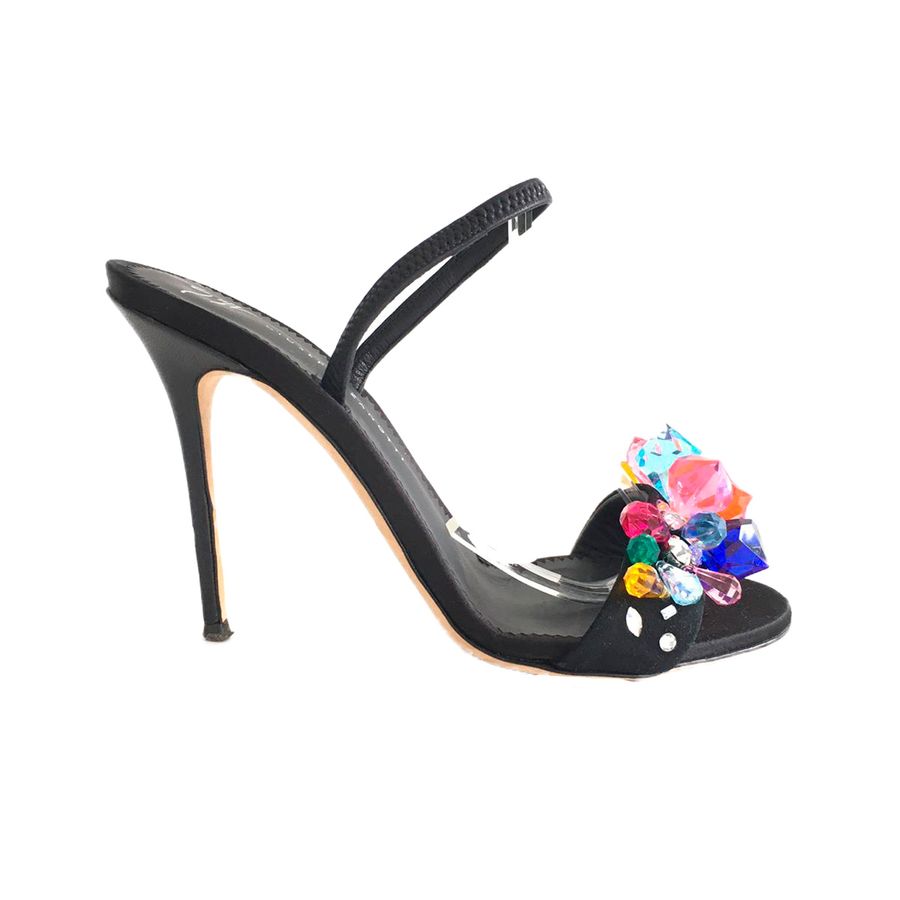 Sandália Giuseppe Zanotti Blinda Crystal Tam. 36,5