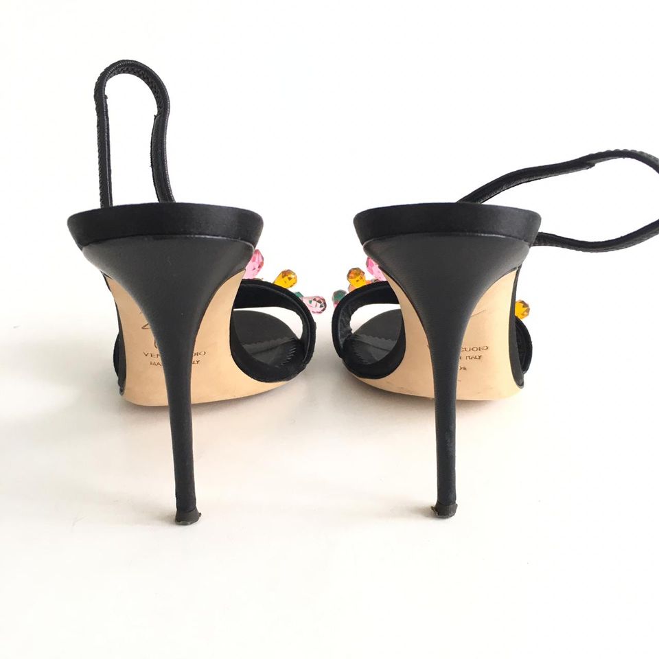 Sandália Giuseppe Zanotti Blinda Crystal Tam. 36,5