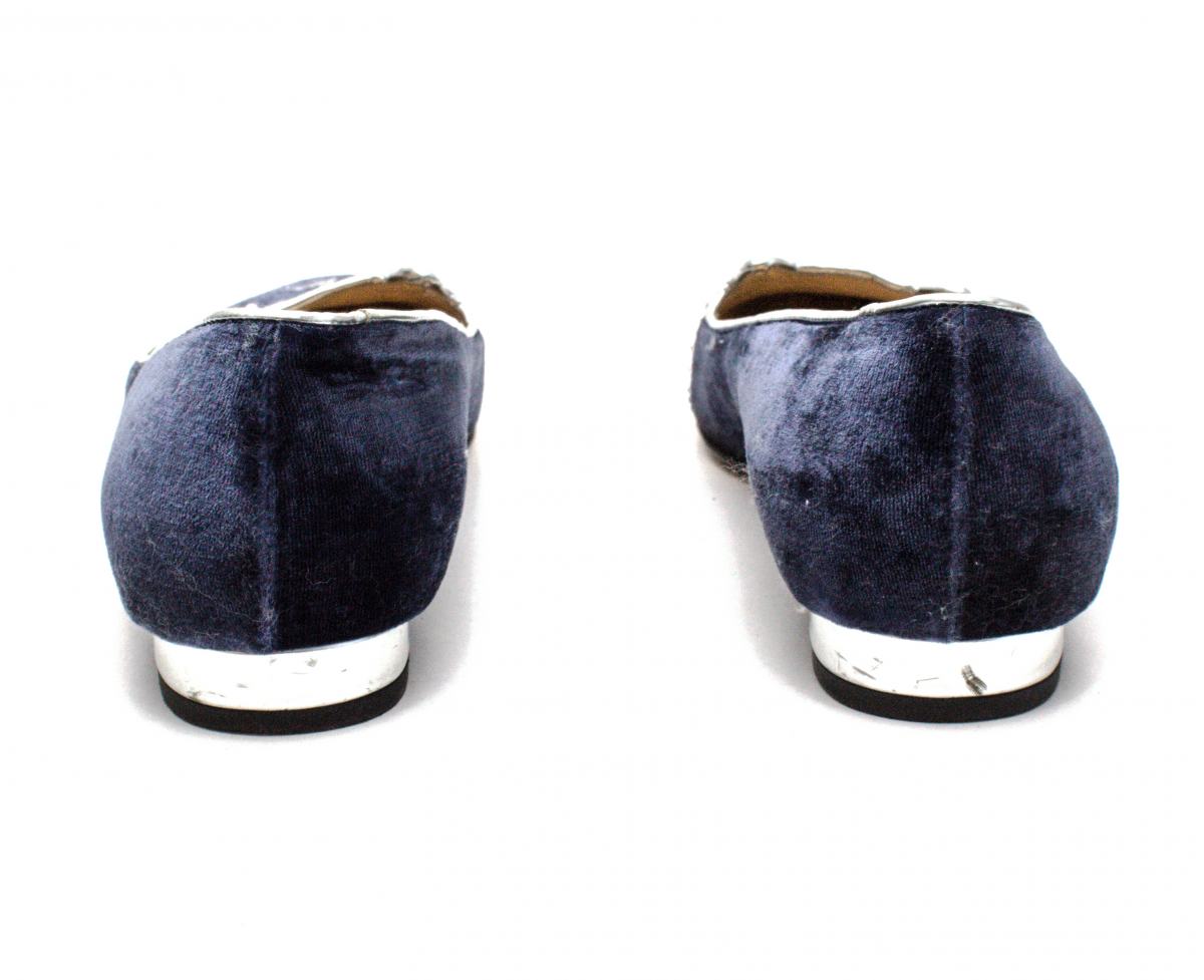 Sapatilha Charlotte Olympia Azul do Elvis Camurça Tam. 37
