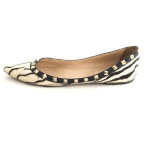 Sapatilha Valentino Rockstud Bellerina Animal Print Tiger Tam. 39