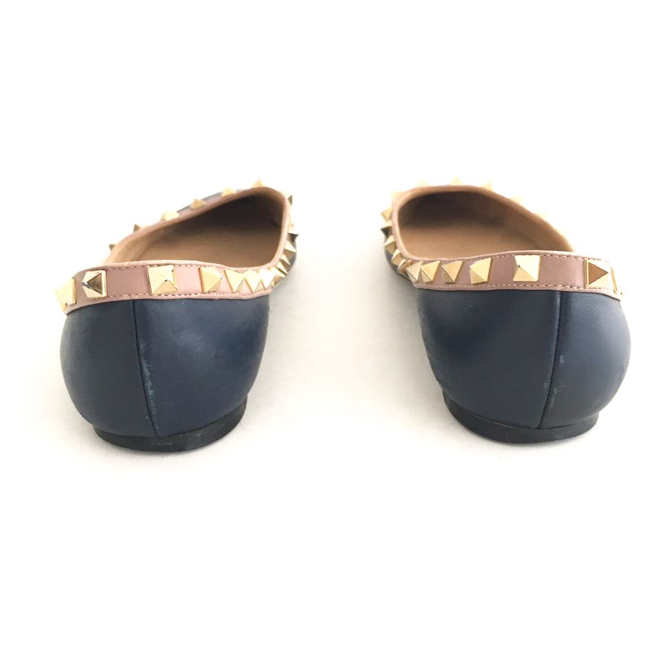 Sapatilha Valentino Rockstud Azul Marinho Tam. 38,5