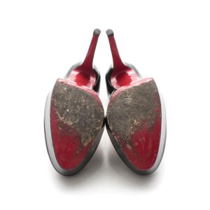 Sapato Louboutin Verniz Preto Tam. 38,5