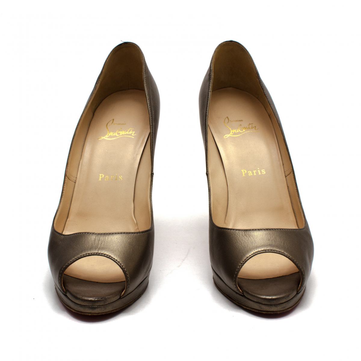 Peep Toe Louboutin Bronze Tam. 39,5
