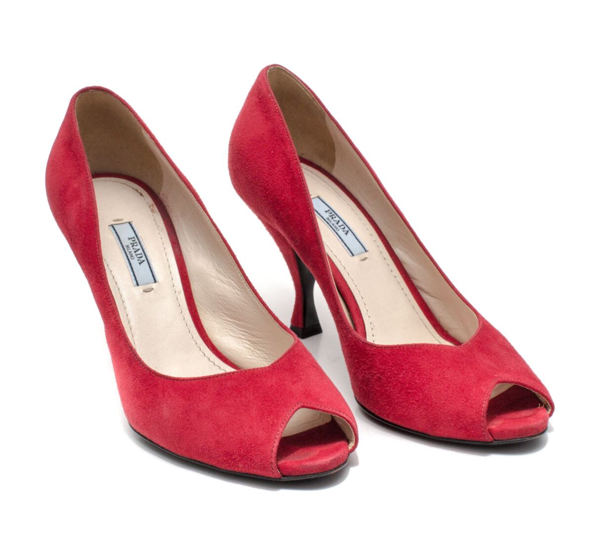 Sapato Prada Vermelho Camurça Tam. 39