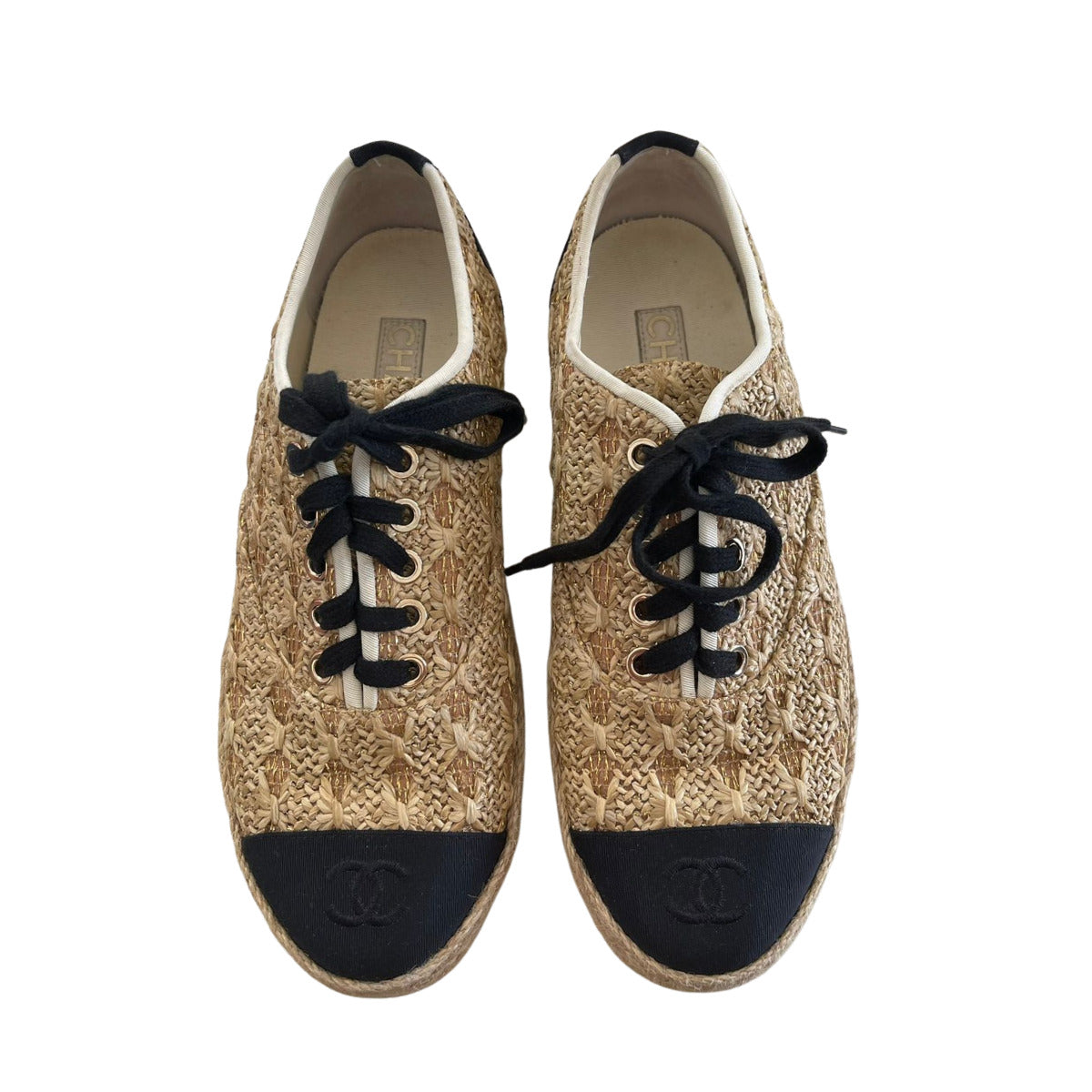 Tênis Chanel Rafia Tam. 36,5 Br