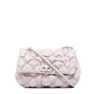 Bolsa Valentino Rockstud Rosa Claro Média