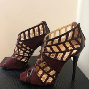 Sandália Jimmy Choo Gladiadora Marsala Tam. 39,5