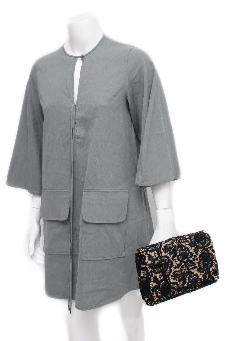 Bolsa Blumarine Preto com Renda