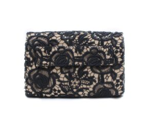 Bolsa Blumarine Preto com Renda