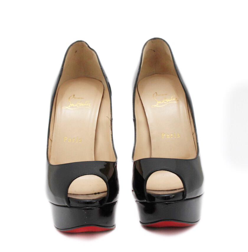 Peep toe Christian Louboutin Lady Peep Preto